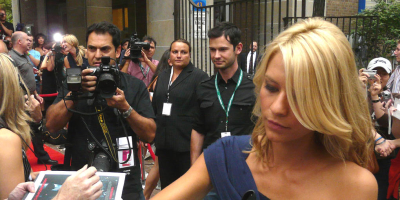 Clare Danes - one of the Homeland stars - signing autograms (Credit: Christopher Harte, Wikimedia)